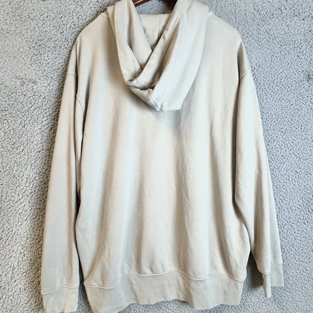Nike Oversized Phoenix Fleece Pullover Hoodie Women Size Small Sand Essentials - Picture 3 of 8